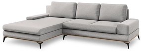 Светлосив ъглов разтегателен диван , ляв ъгъл Planet - Windsor &amp; Co Sofas