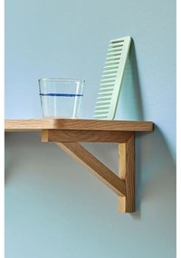 Стенен рафт от декор от дъб в естествен цвят 60 cm Arki – Hübsch