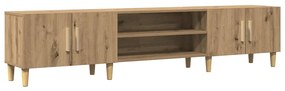 857142 vidaXL ТВ шкаф, дъб артизан, 180x31,5x40 см, инженерно дърво