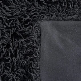 Пухкаво одеяло с подплата от полар - черно Ширина: 130 см | Дължина: 170 см