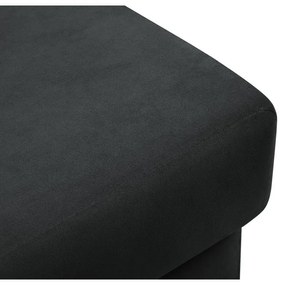 Тъмносива кадифена табуретка Kyoto – Cosmopolitan Design