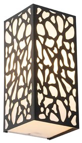 Модерна външна стенна лампа черна IP44 - Nicole