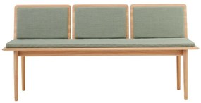 Светлозелена вълнена пейка Elba - Hammel Furniture