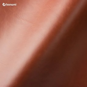 Кафяв фотьойл от изкуствена кожа с черни крака Cazar - Actona