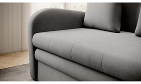 Сив кадифен сгъваем диван 130 cm Ario – ELTAP