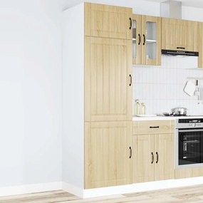 853870 vidaXL Кухненски шкаф Lucca, дъб сонома, инженерно дърво