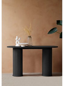 Черна конзолна маса 40x130 cm Nola – Unique Furniture