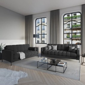 Тъмносив кадифен диван Bali - Cosmopolitan Design