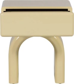 Светложълто гланцово нощно шкафче Zorel – WOOOD