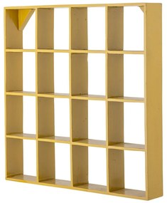 Жълт на няколко нива стенен рафт от рециклирано дърво 10 cm Bekka – Bloomingville