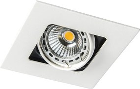 Квадратен вграден прожектор бял въртящ се и наклонен - Artemis