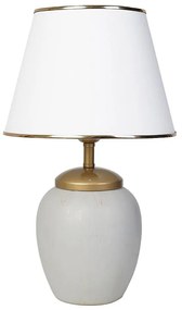 Настолна лампа RAMZES 1xE27/40W/230V бяла/сива