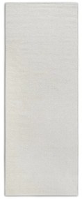 Кремава ръчно изработена пътека със смес от вълна 80x200 cm Pradesh Natural White – Elle Decoration