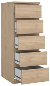 Скрин от дъбов декор в естествен цвят 40x111x50 cm Naia – Tvilum