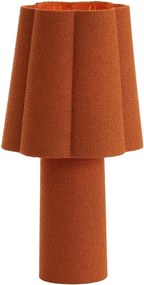 Настолна лампа в тухлен цвят с текстилен абажур (височина 50 cm) Musaby – Light &amp; Living