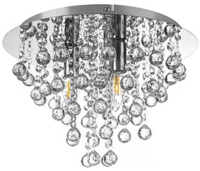 Globo 63040306X - Плафон LONDON 3xE14/40W/230V Ø 38 см лъскав хром