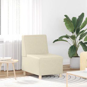 4108488 vidaXL Диван стол Крем 55 x 74 x 82 см Изкуствена кожа