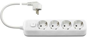 VIMAR 00494.X.B Multi-outlet 4Schuko+switch 5m white