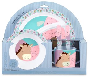 Sterntaler - Комплект съдове и прибори за хранене Конче