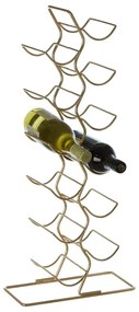 Метален стелаж за вино в златисто, брой бутилки 12 Wren – Premier Housewares