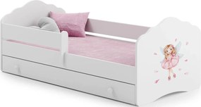 Kids bed Leomari-Розово - бяло