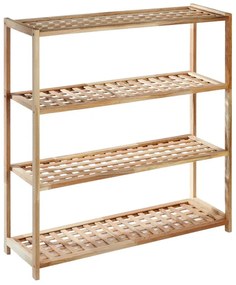 Стойка за обувки от масивен орех в естествен цвят – Premier Housewares