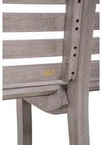 Сива градинска пейка от масивно дърво Mandalay – Garden Pleasure