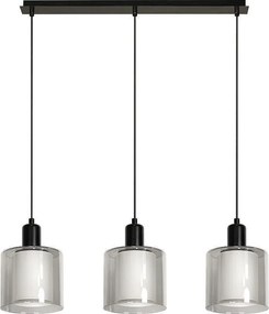 Пендел НИРА 2, черен/сив, 3xE27