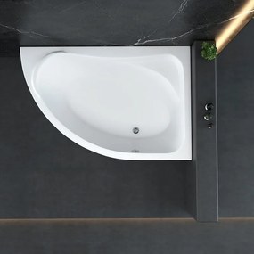 Ъглова вана 151050R TUB дясна, Inter Ceramic, 150х100х55см