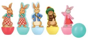 Дървен мини боулинг Peter Rabbit, 6 части