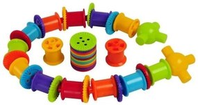 Bigjigs - Конструктор за нанизване - Макари и копчета