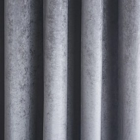 Сиви пердета в комплект от 2 бр. 168x137 cm Crushed Velvet Glamour Sequin – Catherine Lansfield