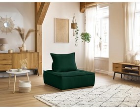 Тъмнозелено шенилово кресло Elisa – Bobochic Paris