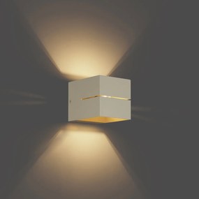 Модерна стенна лампа бежова G9 квадратна - Transfer