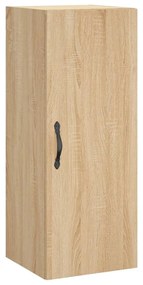 834997 vidaXL Стенен шкаф, дъб сонома, 34,5x34x90 см, инженерно дърво
