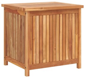 315379 vidaXL Градински сандък за съхранение, 60x50x58 см, тик масив