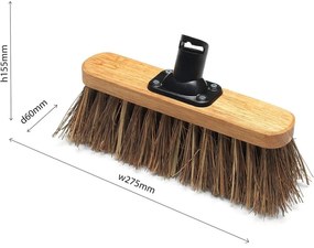 Глава на метлата с твърди палмови влакна Лакирана, 26,5 cm - Addis