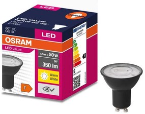 LED Крушка VALUE PAR16 GU10/4,5W/230V 2700K 36° черен - Ledvance