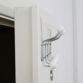 Метален стелаж за врата в сребристо 40,5 cm Jaxen – Premier Housewares