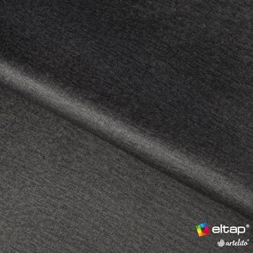 Сиво двойно легло 140x200 cm тапицирано с място за съхранение с включена подматрачна рамка Plissa – ELTAP