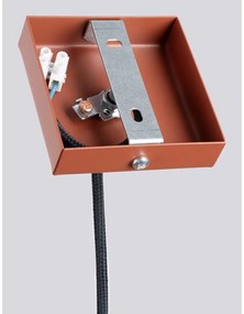 Висящо осветително тяло в тухлен цвят Fideus – Sollux