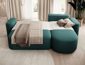 Ъглов диван Luxora-Зелен-вдясно