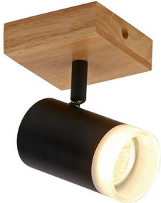 Спот за таван BENITO, черен, 1хGU10