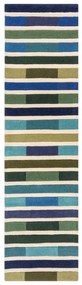 Зелен вълнен килим 230x60 cm Piano - Flair Rugs