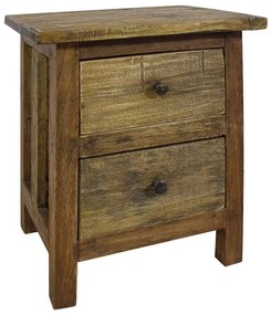 244487 vidaXL Нощно шкафче, махагоново дърво масив, 40x30x51 cм