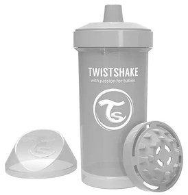 Детска чаша с шейкър Twistshake 360 мл 12+ месеца сива