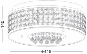 Плафон Etna 5-лампи