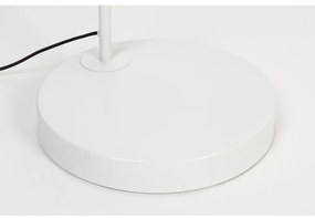 Бяла подова лампа с текстилен абажур (височина 220 cm) Martine – White Label