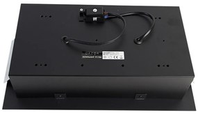 Комплект от 12 вградени прожектора черни AR111 регулируеми 2-светлина - Oneon