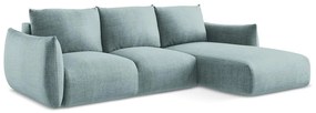 Син сгъваем ъглов диван (десен ъгъл) Leila – Makamii
